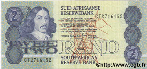 2 Rand AFRIQUE DU SUD  1981 P.118c pr.SPL