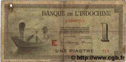 1 Piastre INDOCHINE FRANÇAISE  1945 P.076b B