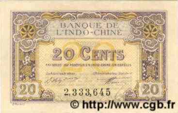 20 Cents INDOCHINE FRANÇAISE  1922 P.045b pr.NEUF