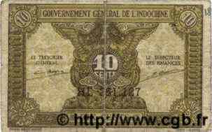 10 Cents INDOCHINE FRANÇAISE  1943 P.089 B