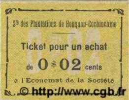 2 Cents INDOCHINE FRANÇAISE  1920  NEUF