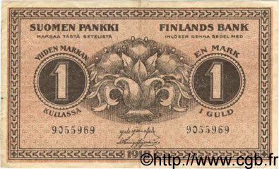 1 Markka FINNLAND  1918 P.035 fVZ