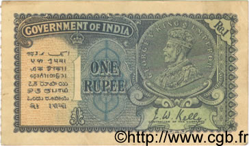 1 Rupee INDIA  1935 P.014b VF