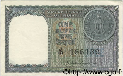 1 Rupee INDIA  1951 P.072 XF