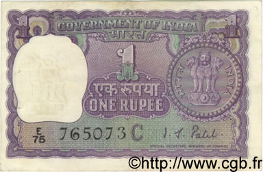 1 Rupee INDIA  1969 P.077f VF