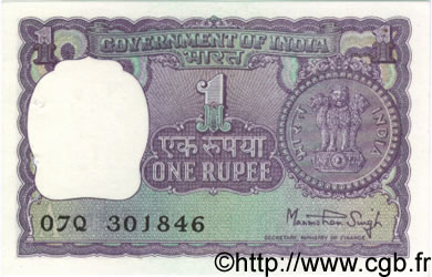 1 Rupee INDIA
  1980 P.077x EBC+