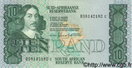 10 Rand AFRIQUE DU SUD  1982 P.120d SPL