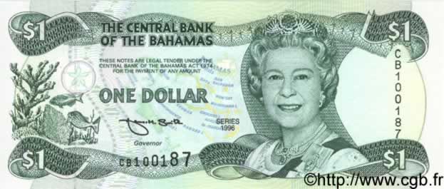 1 Dollar BAHAMAS  1996 P.57 UNC
