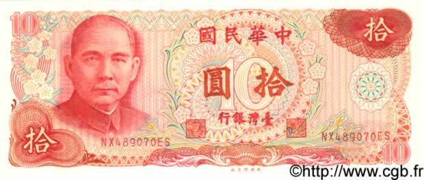 10 Yuan CHINE  1976 P.1984 NEUF