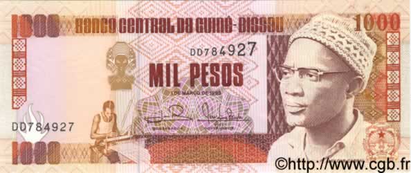 1000 Pesos  GUINÉE BISSAU  1993 P.13b NEUF