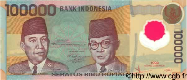 100000 Rupiah  INDONÉSIE  1999 P.140 NEUF