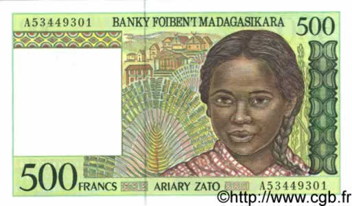 500 Francs - 100 Ariary  MADAGASCAR  1994 P.075a NEUF