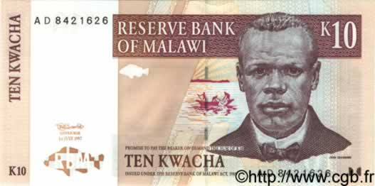 10 Kwacha  MALAWI  1997 P.37 pr.NEUF