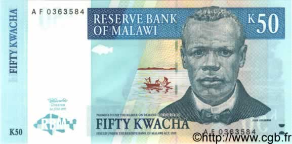 50 Kwacha MALAWI  1997 P.39 NEUF