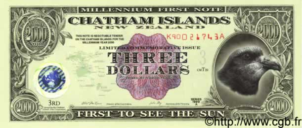 3 Dollars NUEVA ZELANDA
  1999 P.- FDC