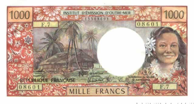 1000 Francs TAHITI  1970 P.27c NEUF