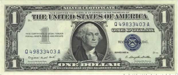 1 Dollar  ÉTATS-UNIS D AMÉRIQUE  1957 P.419a NEUF