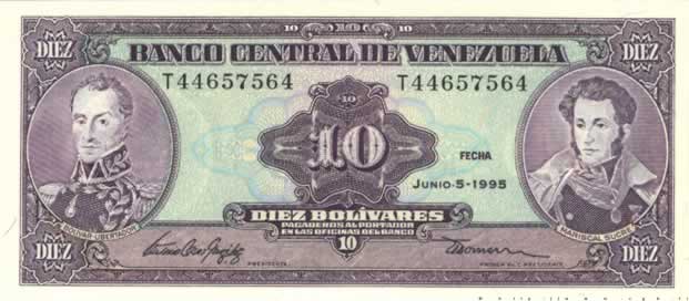 10 Bolivares VENEZUELA  1995 P.061d NEUF