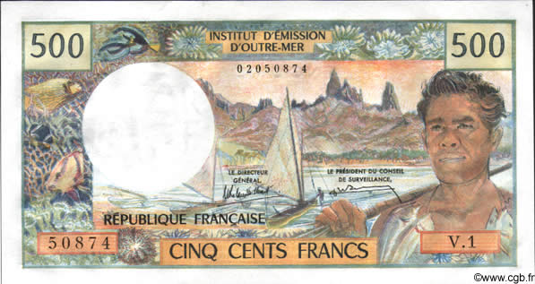 500 Francs NEW CALEDONIA  1985 P.60e UNC