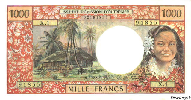 1000 Francs NOUVELLE CALÉDONIE  1968 P.61 pr.NEUF