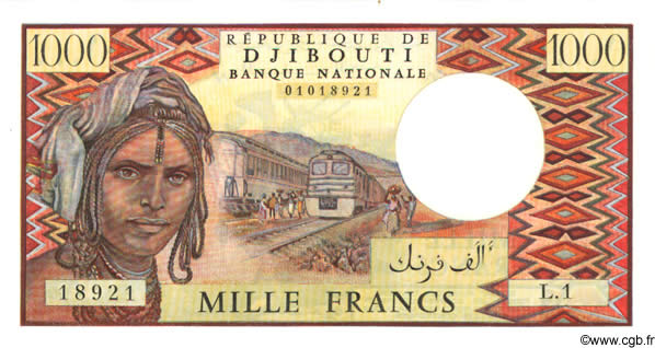 1000 Francs DJIBOUTI  1979 P.37a NEUF