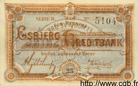 25 Ore DENMARK  1894 PS.182 XF