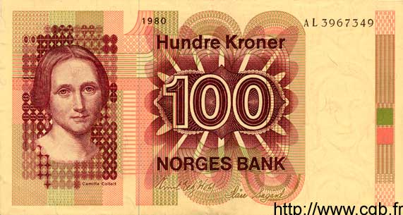 100 Kroner NORVÈGE  1980 P.41b SPL