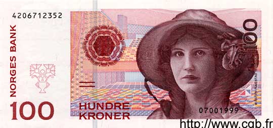 100 Kroner NORVÈGE  1999 P.47b pr.NEUF