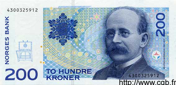 200 Kroner NORWAY  1994 P.48a UNC
