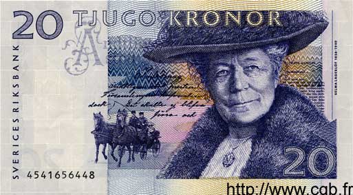 20 Kronor SUÈDE  1994 P.61b AU