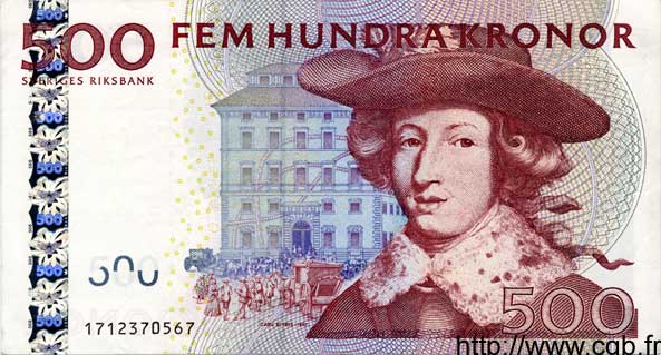 500 Kronor SWEDEN  2001 P.- AU-