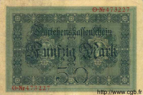 50 Mark GERMANIA  1914 P.049a q.SPL