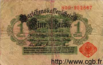 1 Mark GERMANY  1914 P.050 G