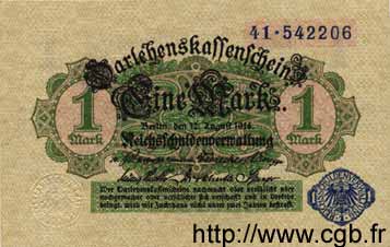 1 Mark GERMANY  1914 P.052 UNC-