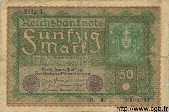 50 Mark GERMANIA  1919 P.066 B