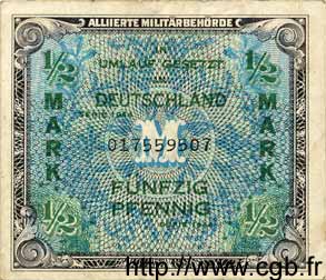 1/2 Mark GERMANY  1944 P.191a VF