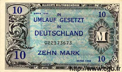 10 Mark GERMANY  1944 P.194a AU
