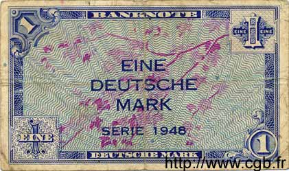 1 Deutsche Mark GERMAN FEDERAL REPUBLIC  1948 P.02a BC
