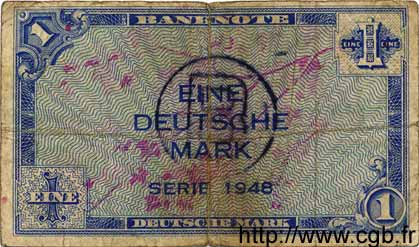 1 Deutsche Mark GERMAN FEDERAL REPUBLIC  1948 P.02b RC