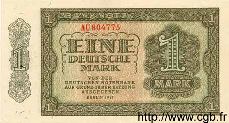 1 Deutsche Mark REPúBLICA DEMOCRáTICA ALEMANA  1948 P.09a FDC