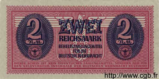 2 Reichsmark GERMANY  1942 P.M37 XF
