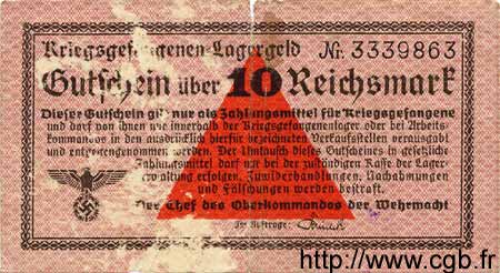 10 Reichsmark GERMANY  1939 R.521 G
