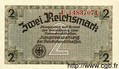 2 Reichsmark GERMANY  1940 P.R137b UNC