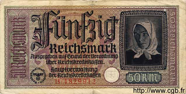 50 Reichsmark DEUTSCHLAND  1940 P.R140 S