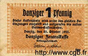 1 Pfennig DANTZIG  1923 P.32 VF
