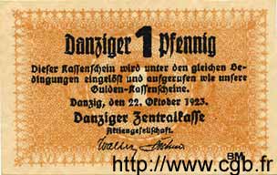1 Pfennig DANTZIG  1923 P.32 fST+