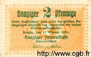 2 Pfennig DANTZIG  1923 P.33 fST+