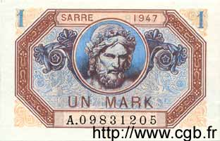 1 Mark SARRE FRANKREICH  1947 VF.44.01 fST+