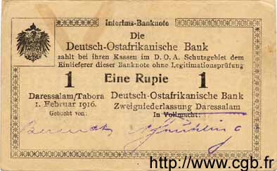 1 Rupie Deutsch Ostafrikanische Bank  1916 P.19 q.SPL