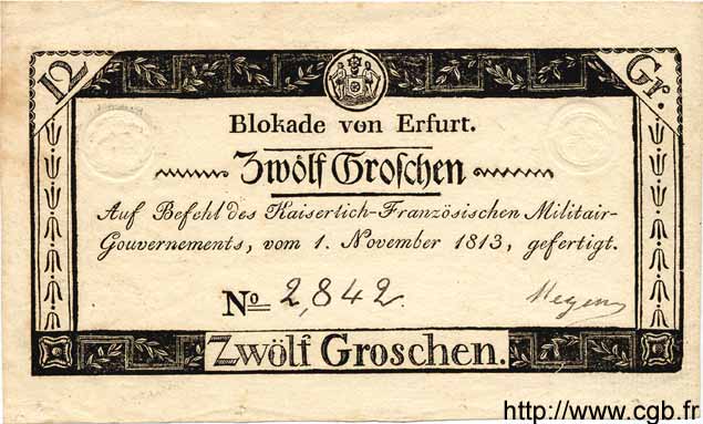 12 Groschen GERMANY  1813 PS.1465 VF - XF